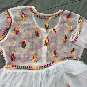 Multicoloured Chikinkari Kurti