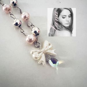 lana del rey coquette bow necklace