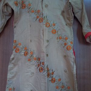 Orange Kurta Set