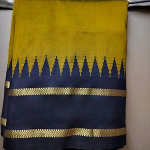 Temple Border Saree