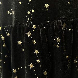 Korean Starry Velvet Dress