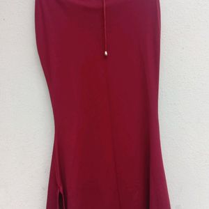 New Maroon Saree Shapewear With Side Slit