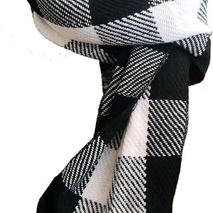 Men & Women Casual Checkered Woolen Muffler, Scarf