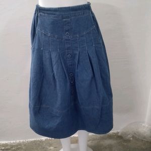 Denim Long Skirt