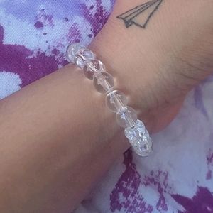 Clear Beaded Bracelet