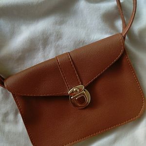 Tan Brown Stylish Sling Bag