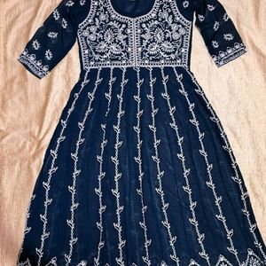 Beautiful Full Embroidered Anarkali Kurti