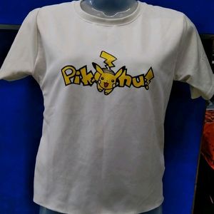 White Cute Picachu T Shirts