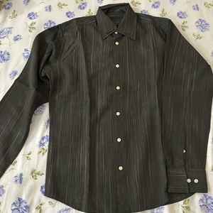 Men Shirt - Greyish Brown Size 38