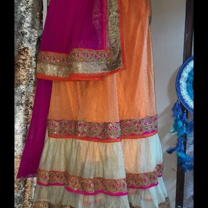 Lehnga Cunni No Blouse