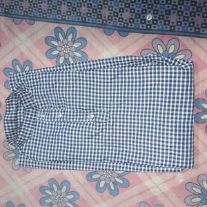 Unused Pretty Check Straight Kurti