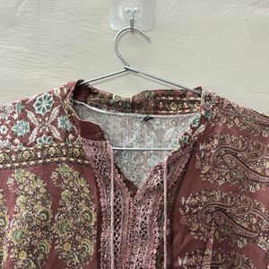 Mauve short kurti style top