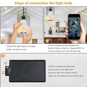 REMOTE CONTROL RGB LED LIGHT WITH SPEAKER