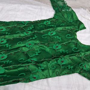 DARK GREEN KURTA