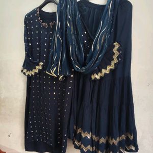 Garara Kurta Dupatta Set For Girls And Women