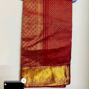 Price Fixed Kanchi Pattu Sarees (2) Without Blouse