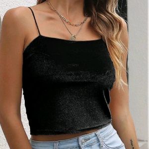 Solid Round Neck Backless Slim Fit Crop Top