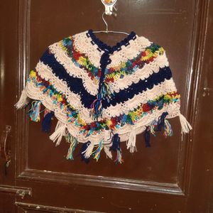 Kids Handmade Wool Poncho