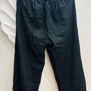 Black Check Trouser.