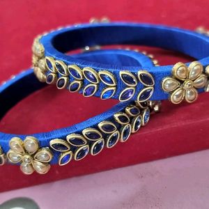 Combo Of 10 Handmade Silk Thread Bangles