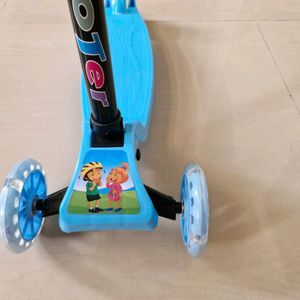 3 Wheels Blue Scooter For Kids