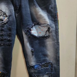 Burnout Jeans For Men