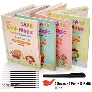 Sank Magic Book ( 4 Books + 1 Pen + 10 Refill )