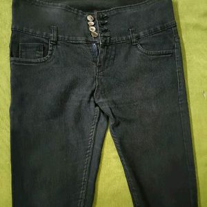 Black Hight Waist Skinny Jeans