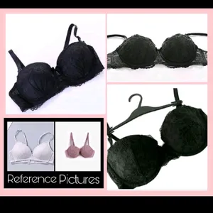 Padded Black Lacy Bra