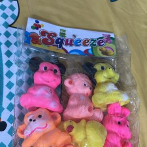 Brand new squeeze Toy Set Of 6