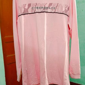 New Unused Eye-catchy Pink Coloured Full T-shirt