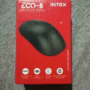 Intex ECO-8 USB 2.0 Wired Optical Mouse(Black)