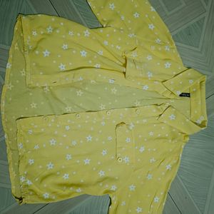 Cute Yellow Crop Shirt For girls!!!!!