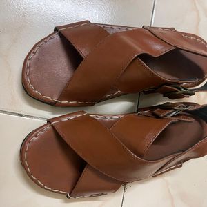 Pure Original One Piece Leather Sendal/mojdi