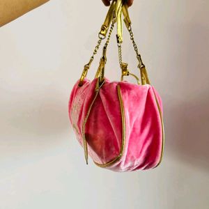 Princess Glam cute velvet trendy handbag