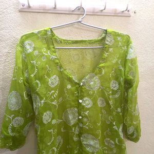 Sheer Green Kurta