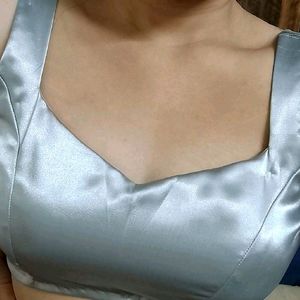 Backless Dori Blouse (Silver Grey )