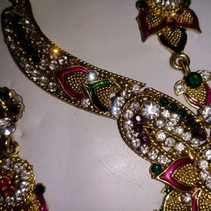 Multicolored Diamond Jewellery Set