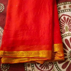 🥳Offer 🎉🔥Red Silk Saree😍