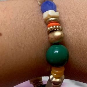 Multi Colored Beads Bracelet