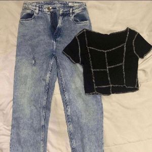 Crop Top & Denim