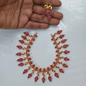 New Ruby Stone Necklace