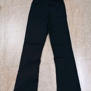 Super Stretchable Bootcut Black Pant For Women