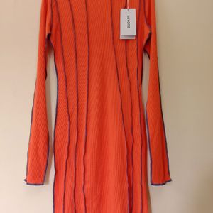 Urbanic By Savana Orange Bodycon Dress