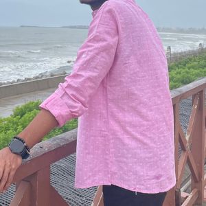 Men’s Short Pink Kurta