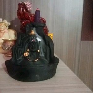 Mahadev, Shiv and buddha smoke backflow + 50 Cones