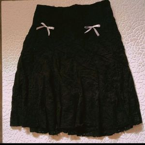 Black Short Coquette Cute Skirt