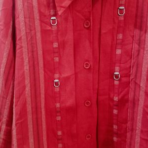 Red Designer Foreign Brand Shirt