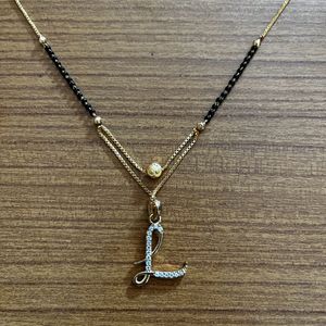 L NAME MANGALSUTRA FOR GIRLS