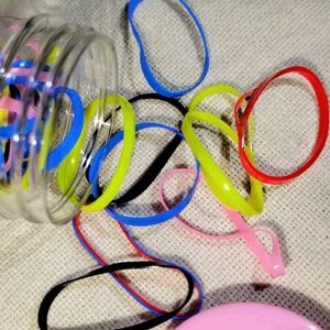 Multi-colour Mini Stretchable Hair Ties